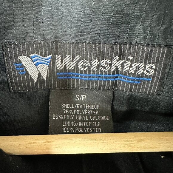 WestSkins Full Zip Rain Jacket Coat Blue Black Waterproof Shell Multi Pockets - Picture 2 of 5